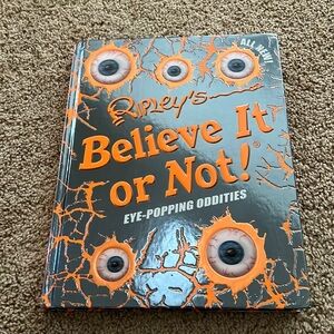 Ripleys Believe it or not eye popping oddities 2015 hard cover book.